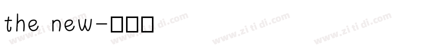 the new字体转换